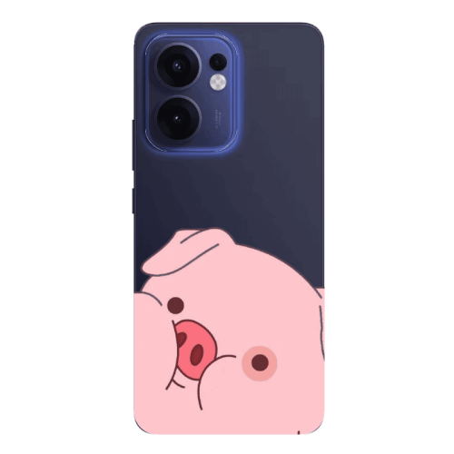 Oppo Reno13 FS Piggy 2 Transparent Silicone TPU Θήκη